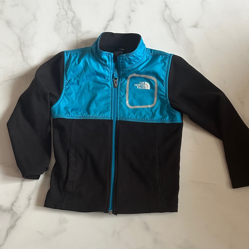 The North Face Denali Kids Jacket - Black and Blue